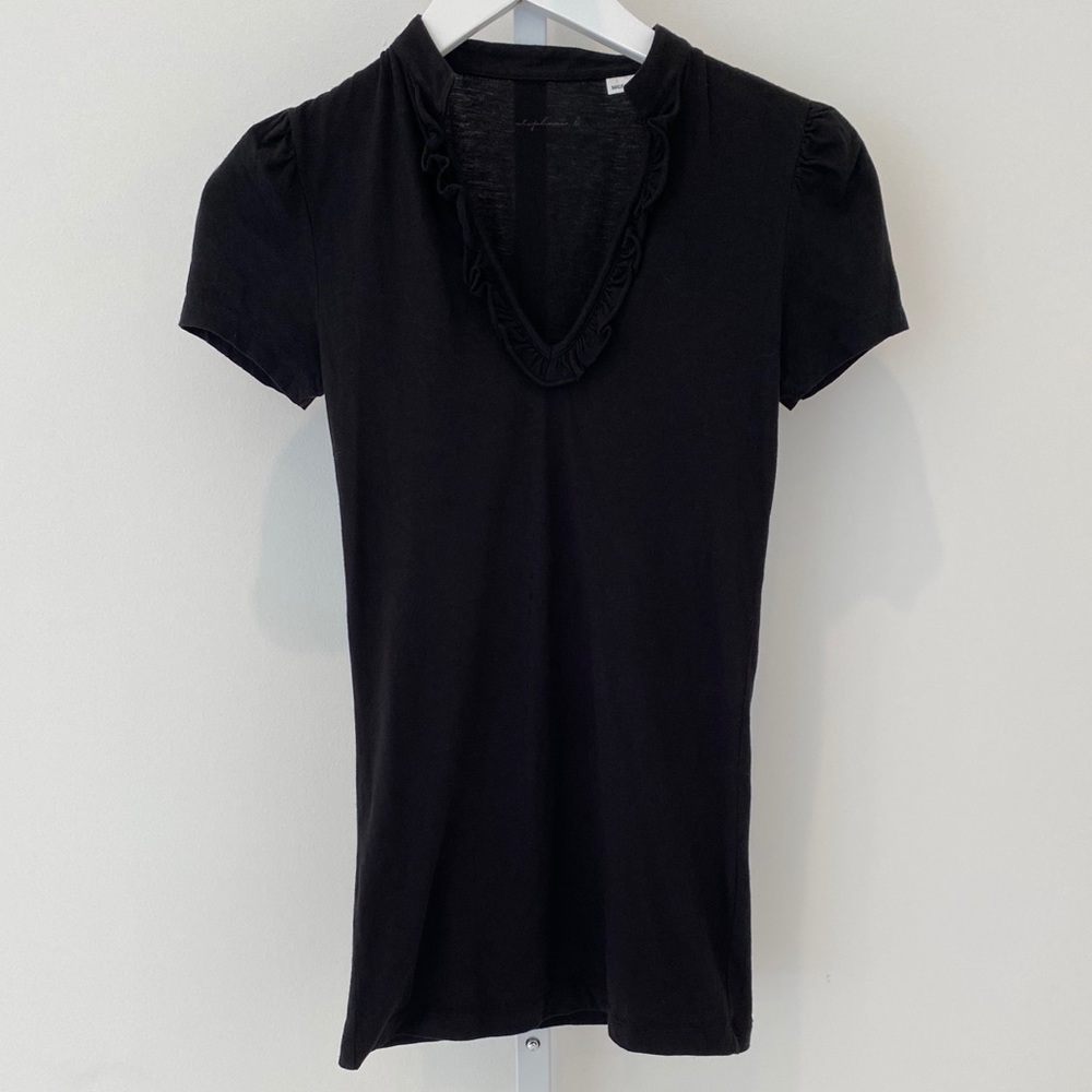 STEPHANIE B BLACK T-SHIRT SIZE XS